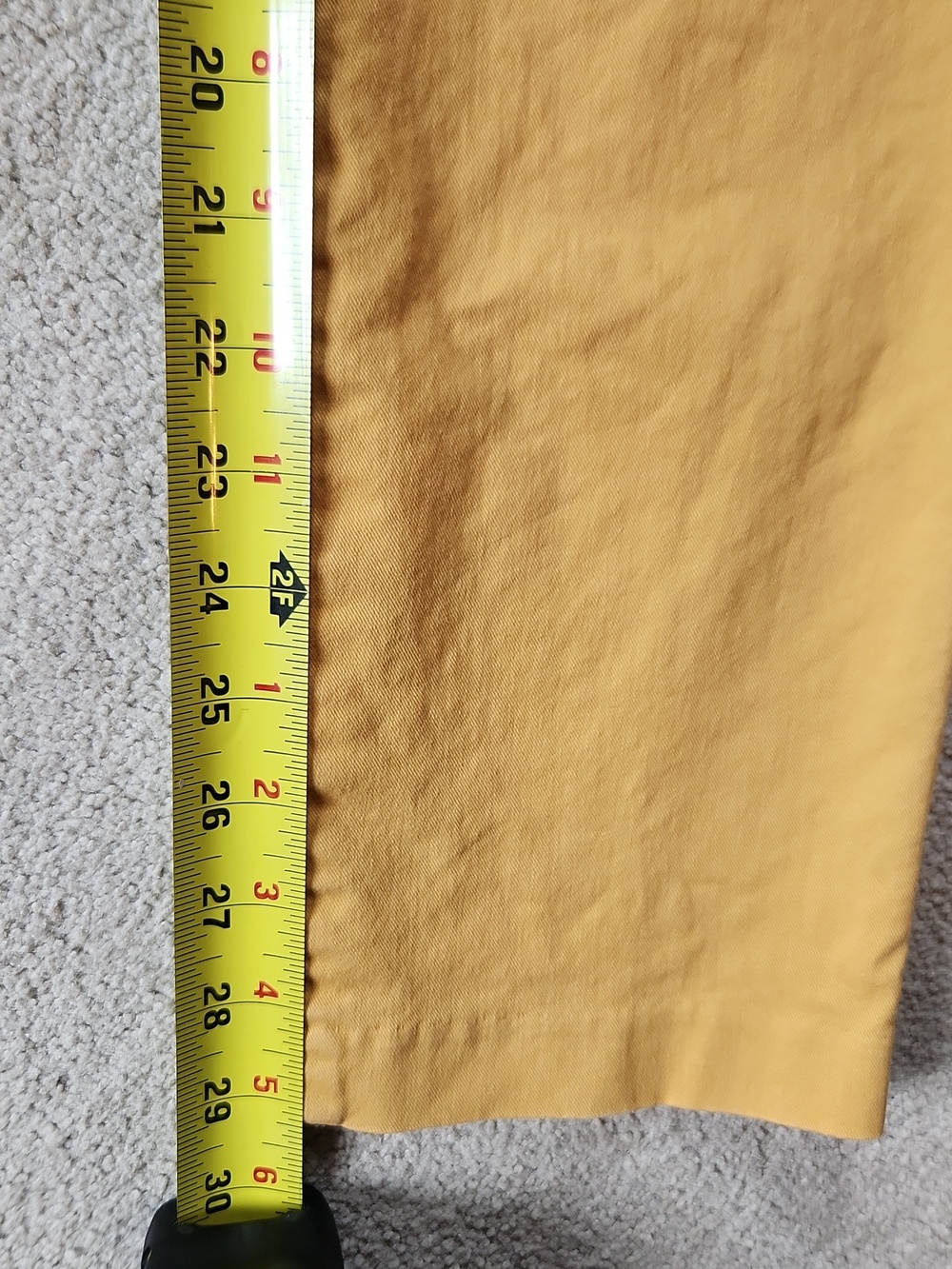 Old Navy Pixie Chinos Yellow - 12 - Picture 5 of 7